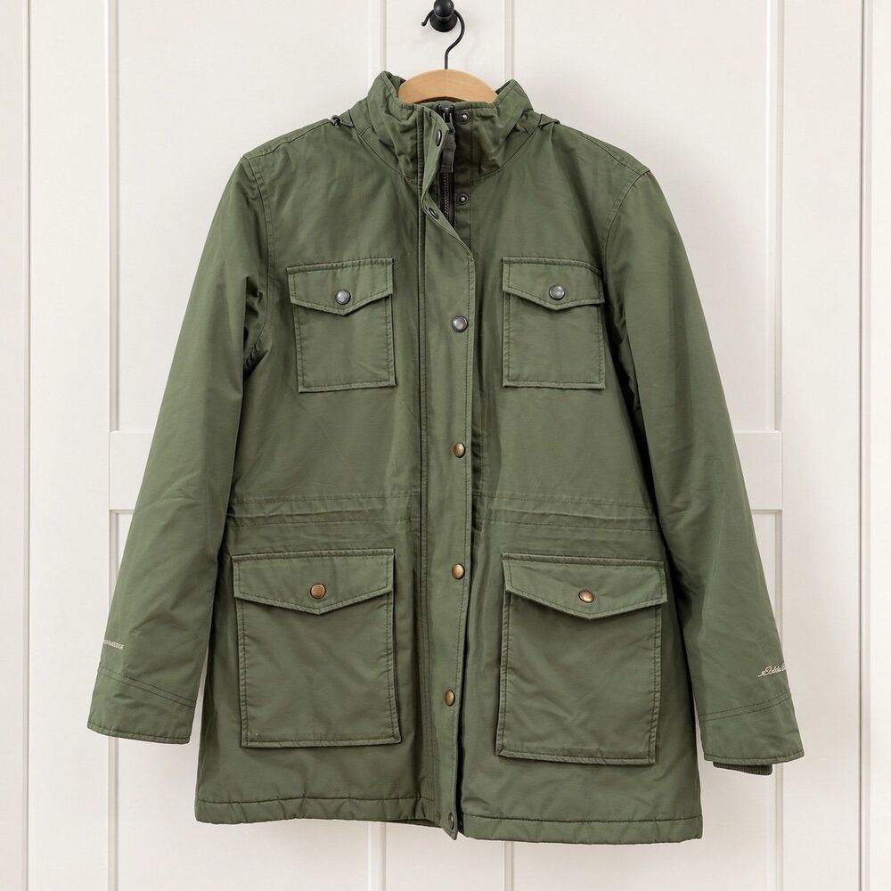 Vintage {Eddie Bauer} WeatherEdge insulated parka with removable hood, L